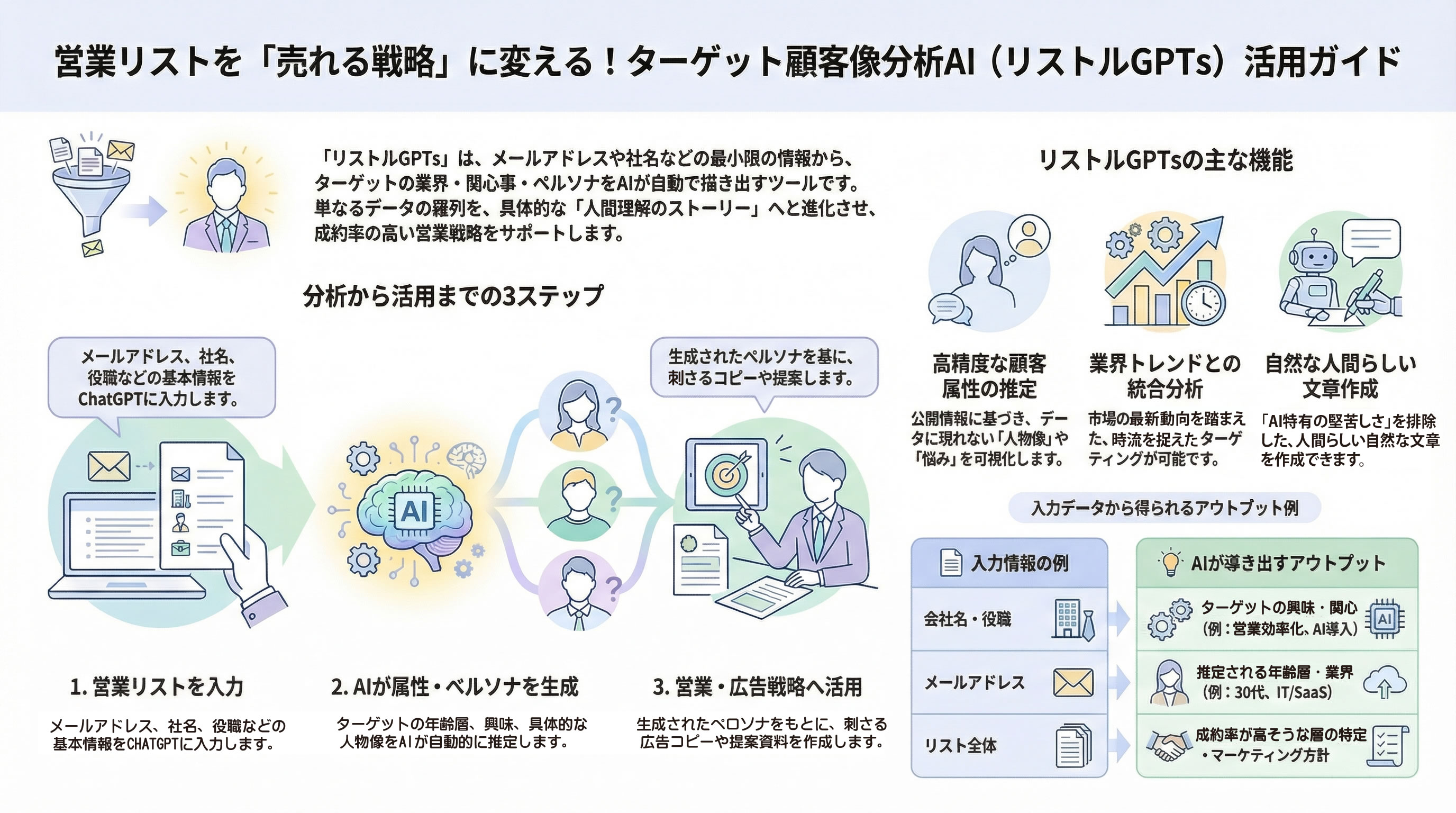 ターゲット顧客像分析AI